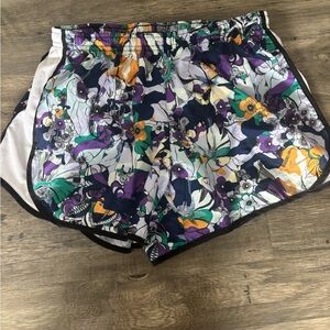 Nike Floral Athletic Shorts - Multicolor
